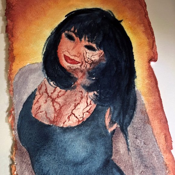 Original Watercolor Painting on Layered Cotton Paper - Picture 3 of 5